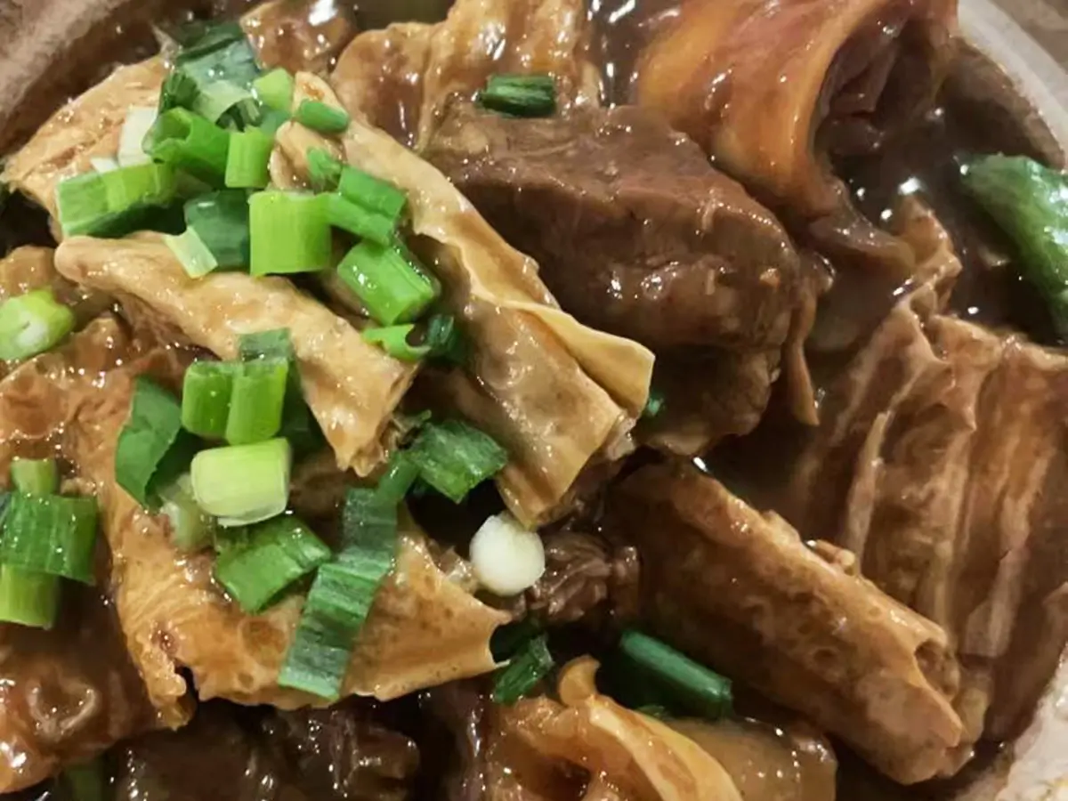 Hot-Wok-Cafe-Chinese-Restauran-Beef-Brisket-Casserole-with-Bean-Curd-Stick-West-Windsor-Township Beef Brisket Casserole with Bean Curd Stick at Hot Wok Cafe,a Chinese Restaurant in West Windsor Township